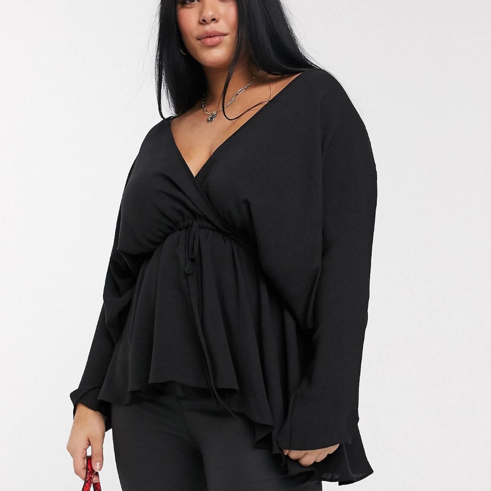 ASOS curve batwing top